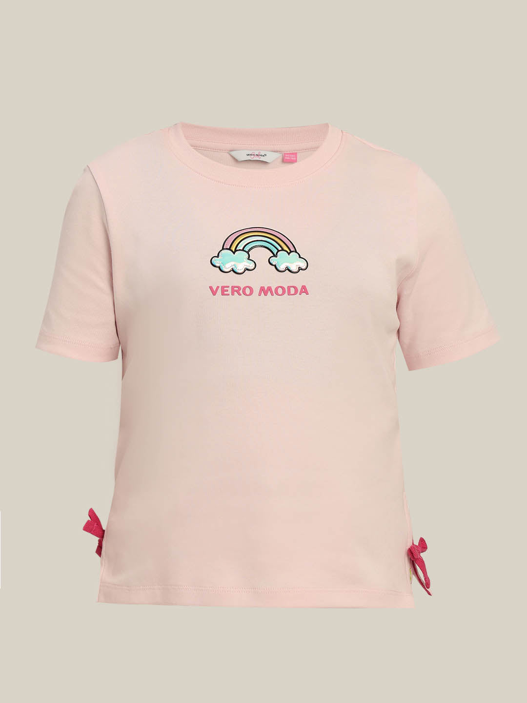 GIRLS Pink Cotton T-shirt