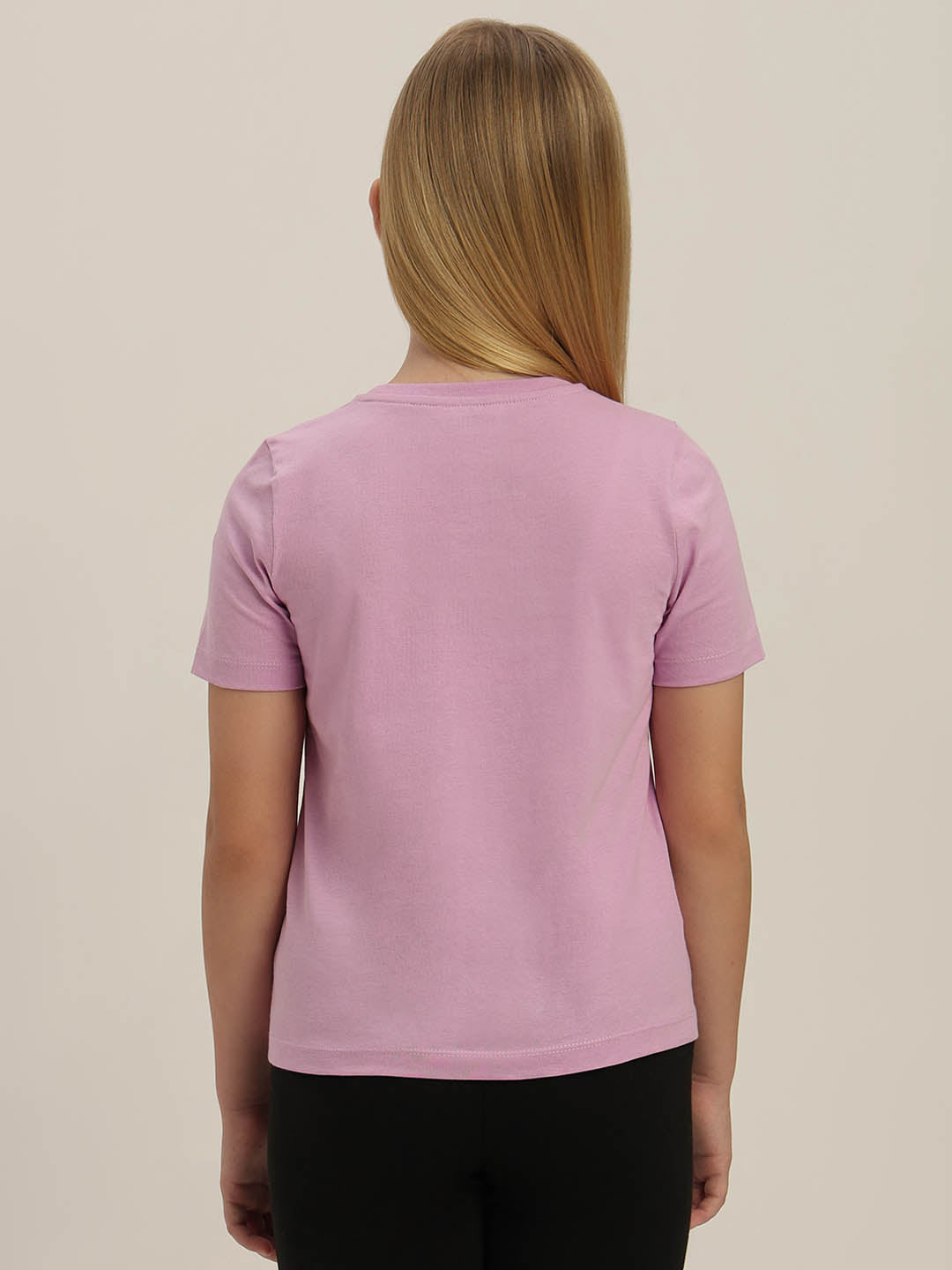 GIRLS Purple Logo Print t-shirt