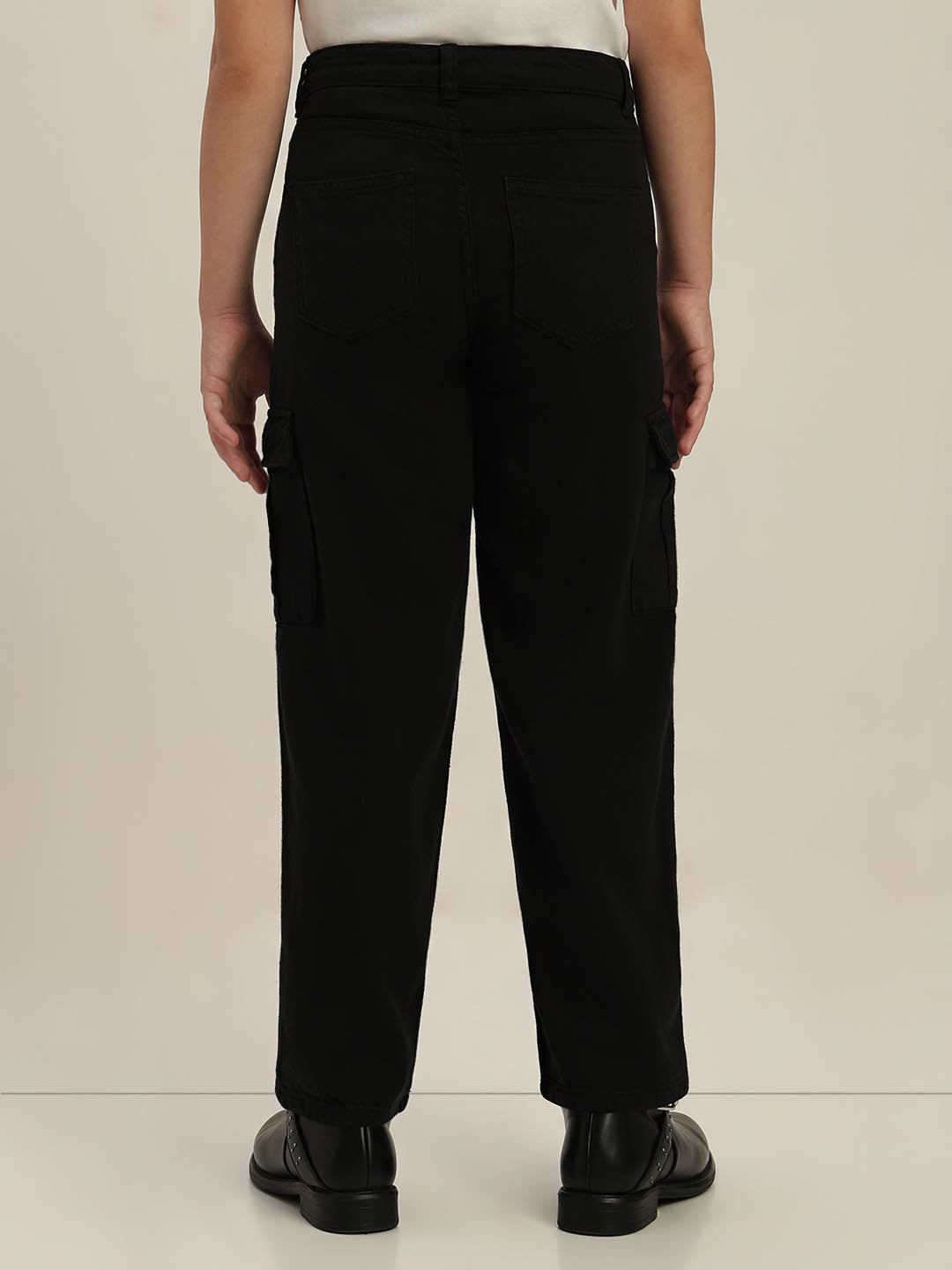 GIRLS Mid Rise Wide Leg Cargos