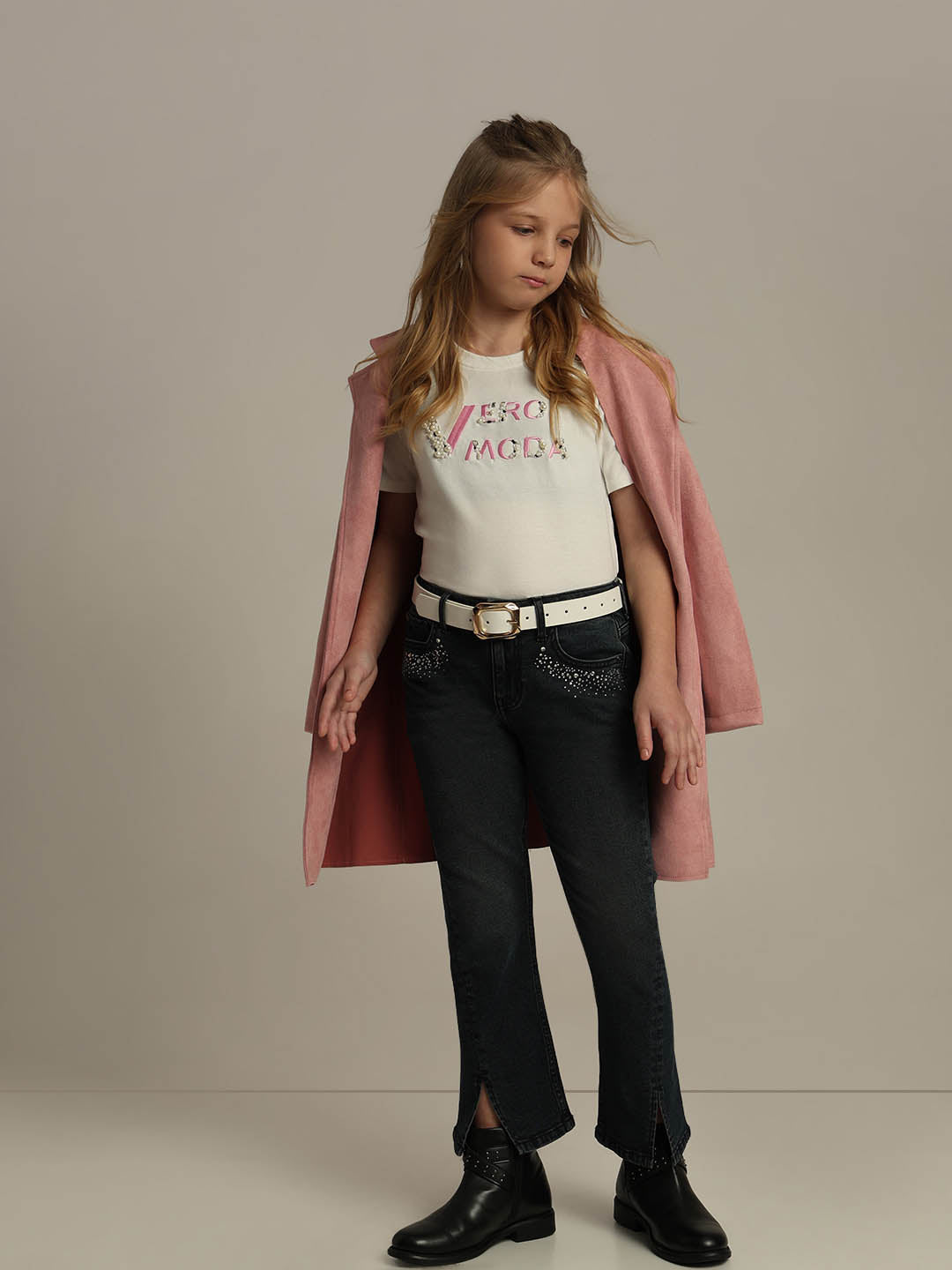 GIRLS Mid Rise Bootcut Jeans