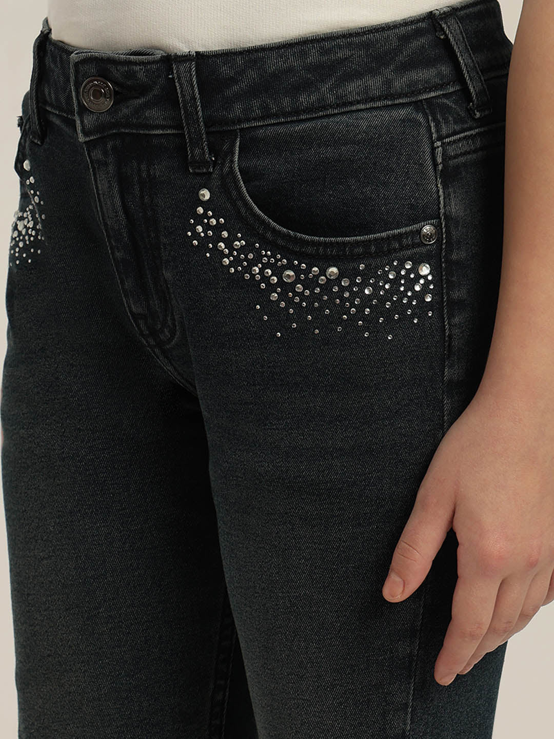 GIRLS Mid Rise Bootcut Jeans