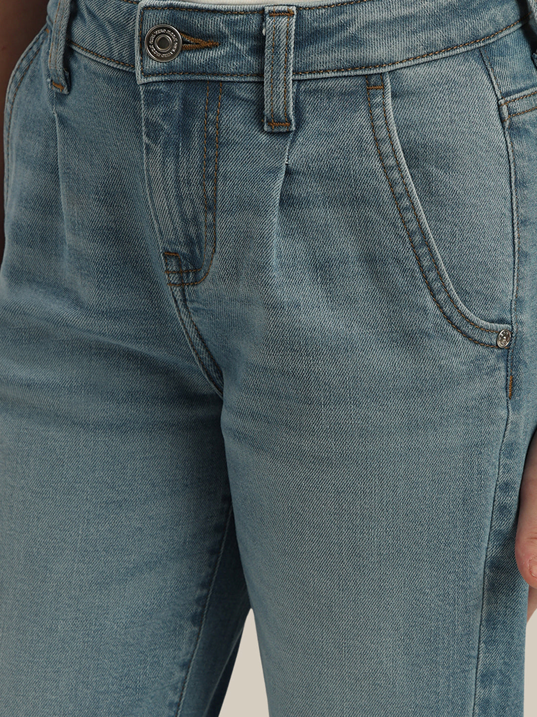 GIRL Light Wash Mom Fit Jeans