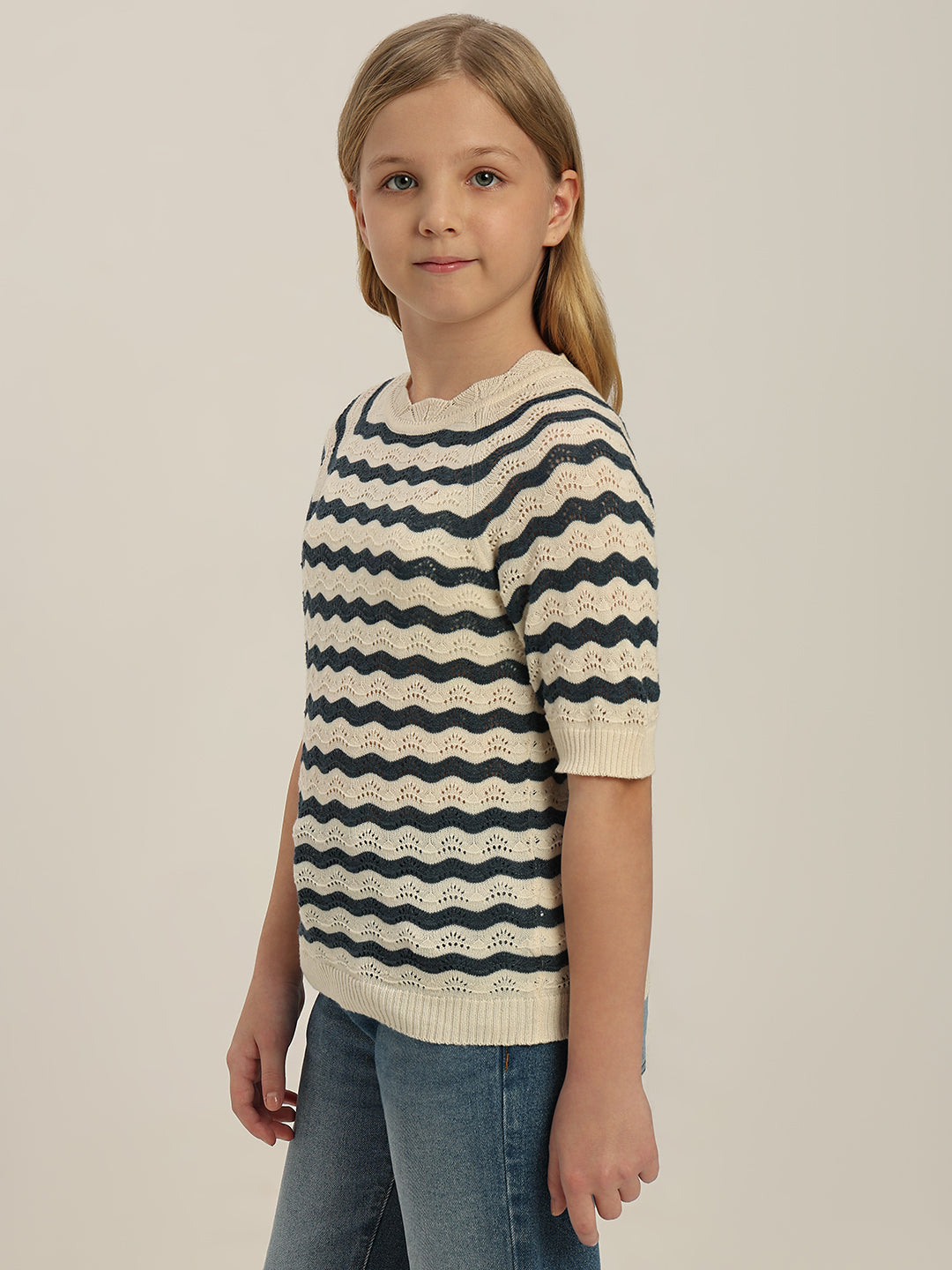 GIRL Striped Pullover