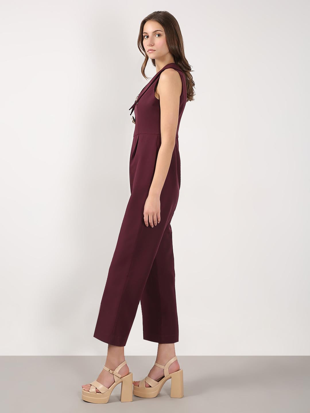 Vero Moda Maroon Jumpsuit