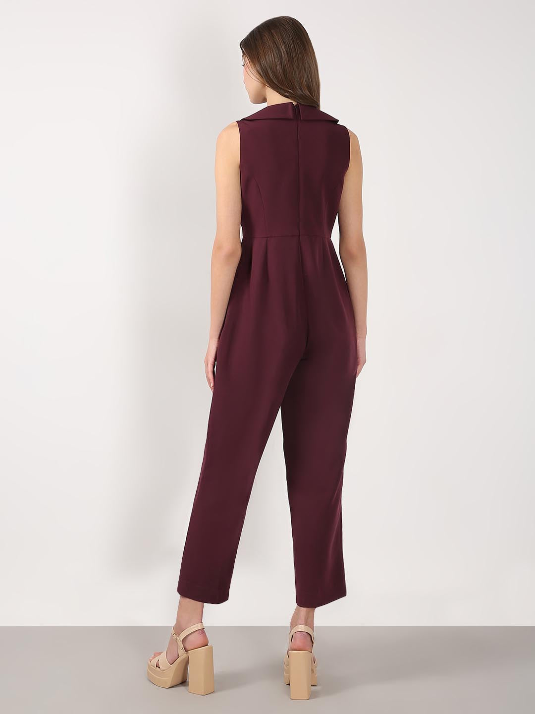 Vero Moda Maroon Jumpsuit