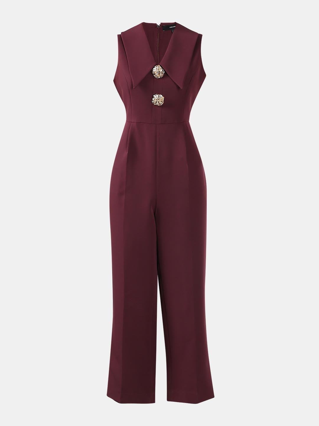 Vero Moda Maroon Jumpsuit