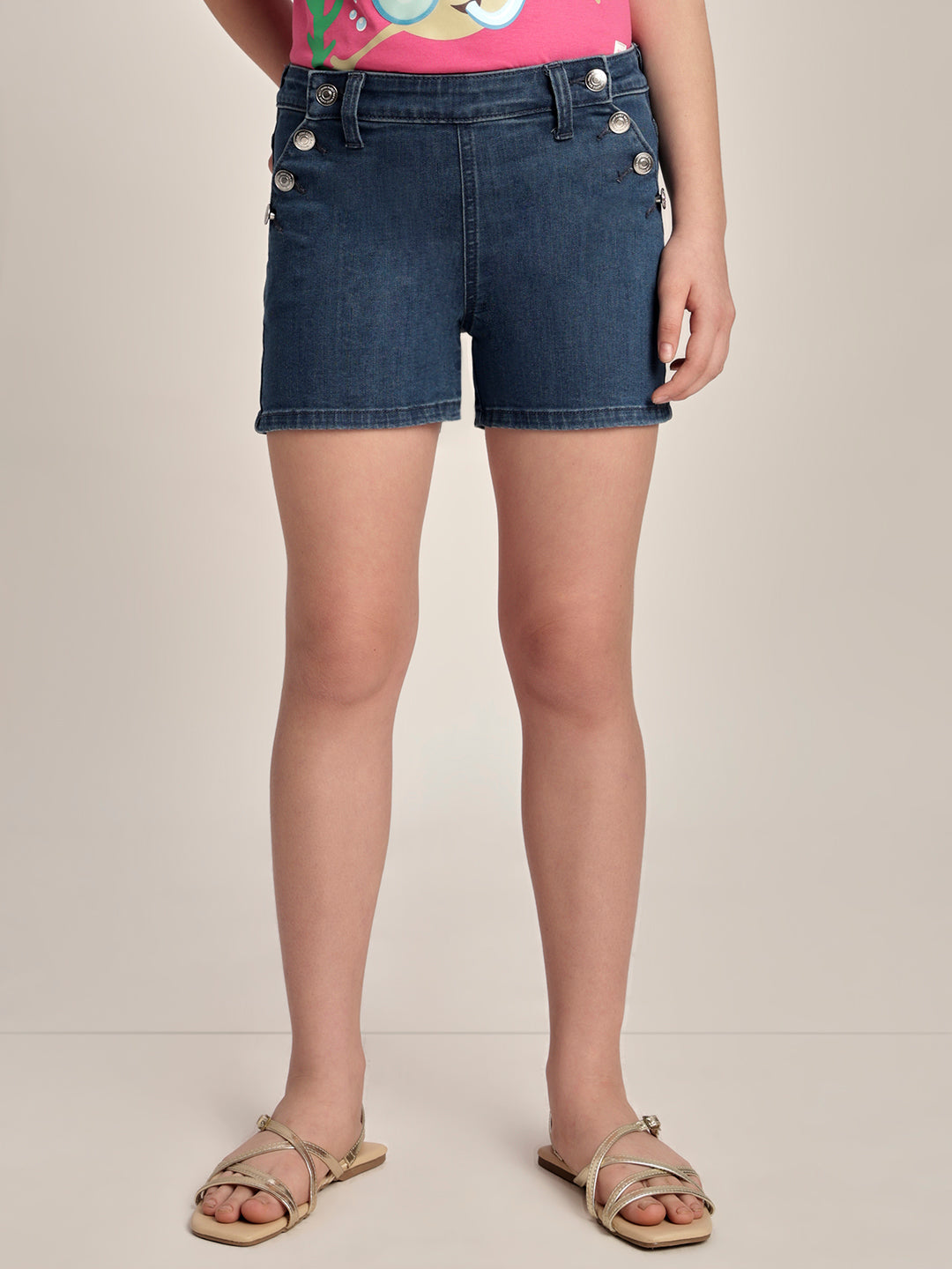 Girls Cotton Denim Shorts