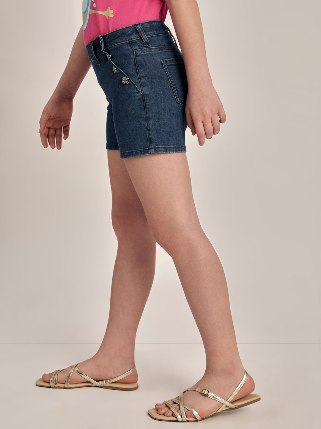 Girls Cotton Denim Shorts
