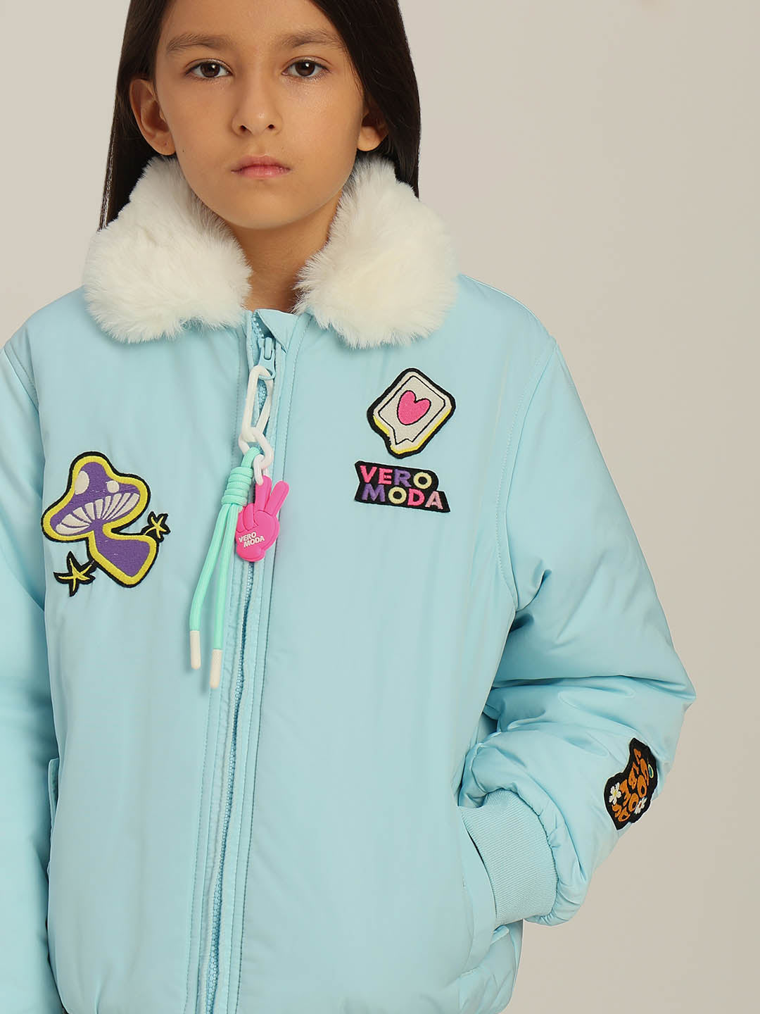 GIRLS Printed Bomber Jacket