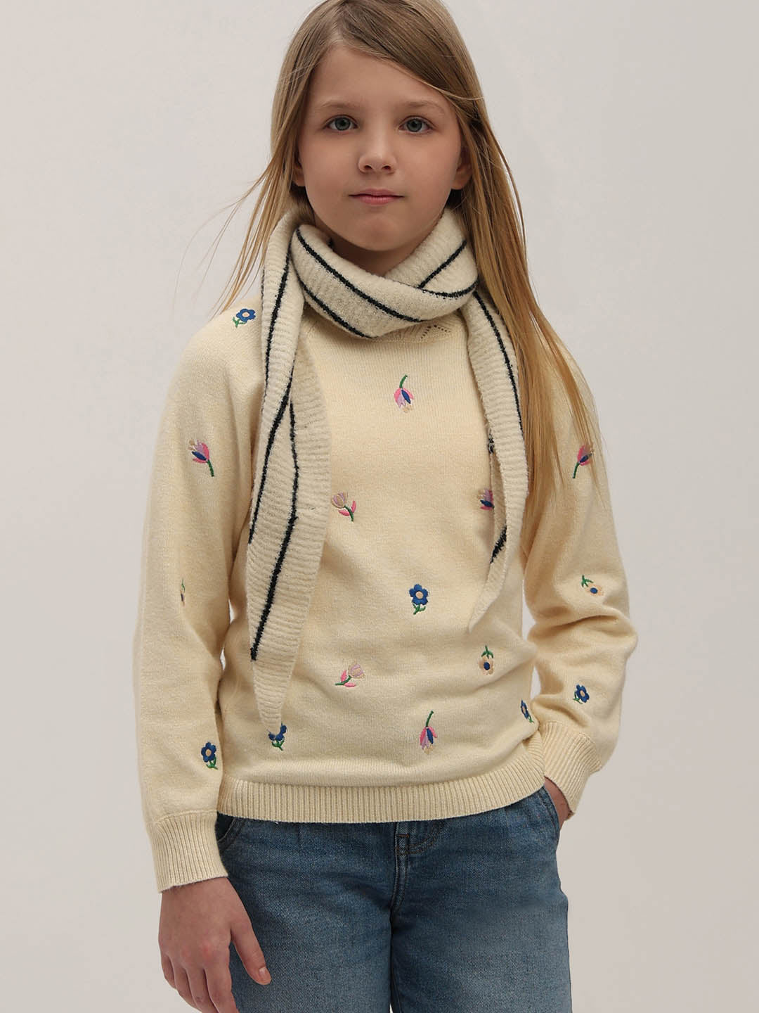GIRLS Printed Knit Pullover