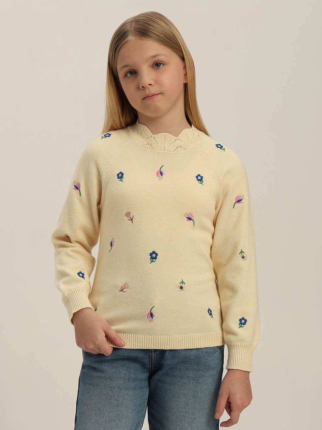 GIRLS Printed Knit Pullover