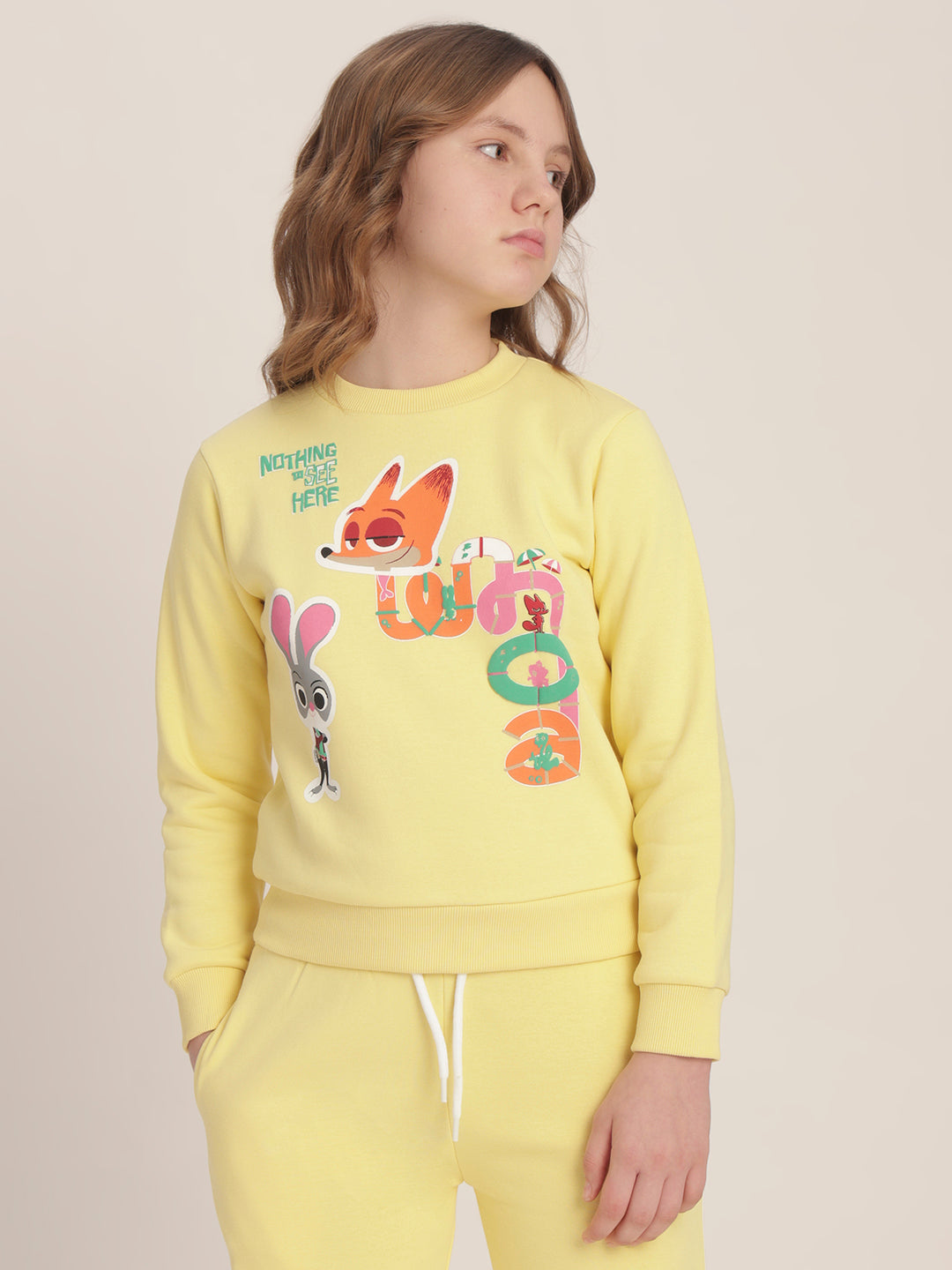Girls Zootopia Print Sweatshirt