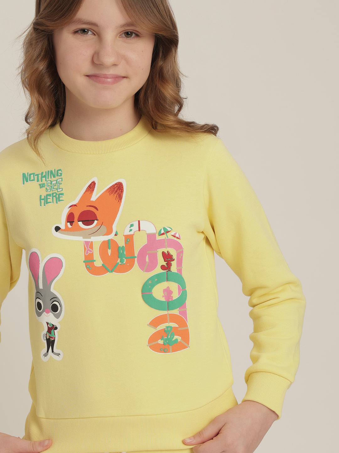 Girls Zootopia Print Sweatshirt