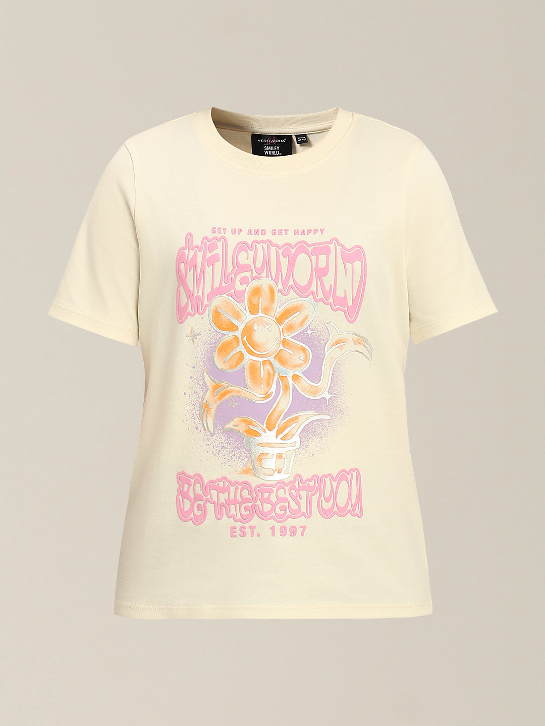 GIRLS Smiley World Printed T-shirt