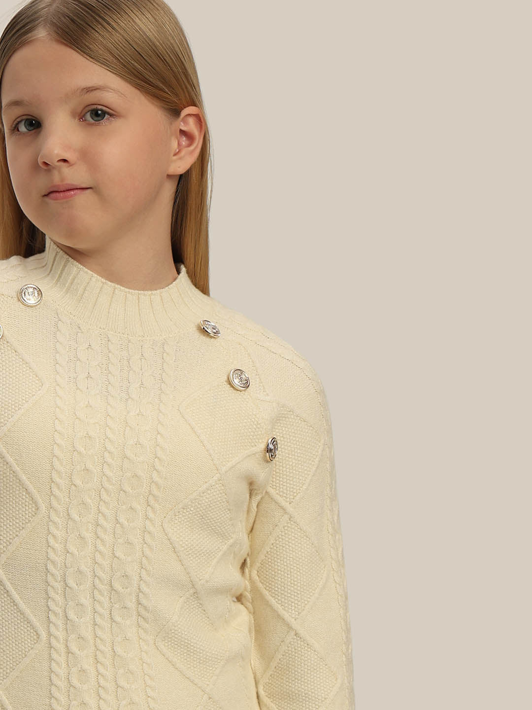 GIRLS Cable Knit Pullover