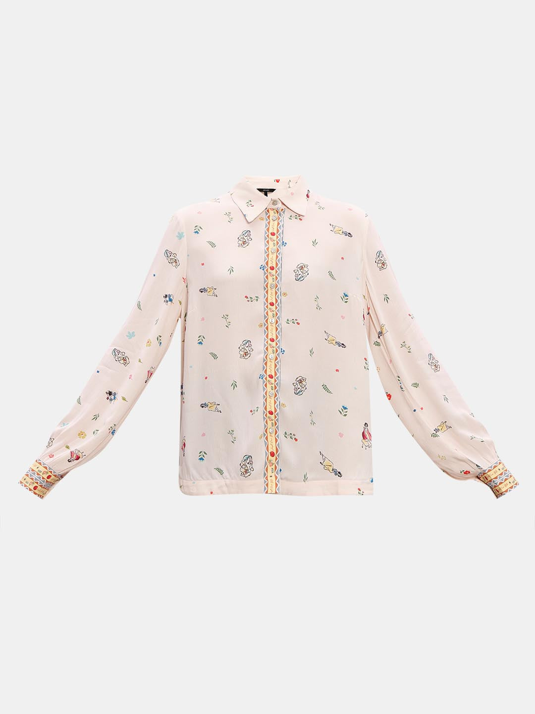 Vero Moda Ecru Printed Viscose Shirt