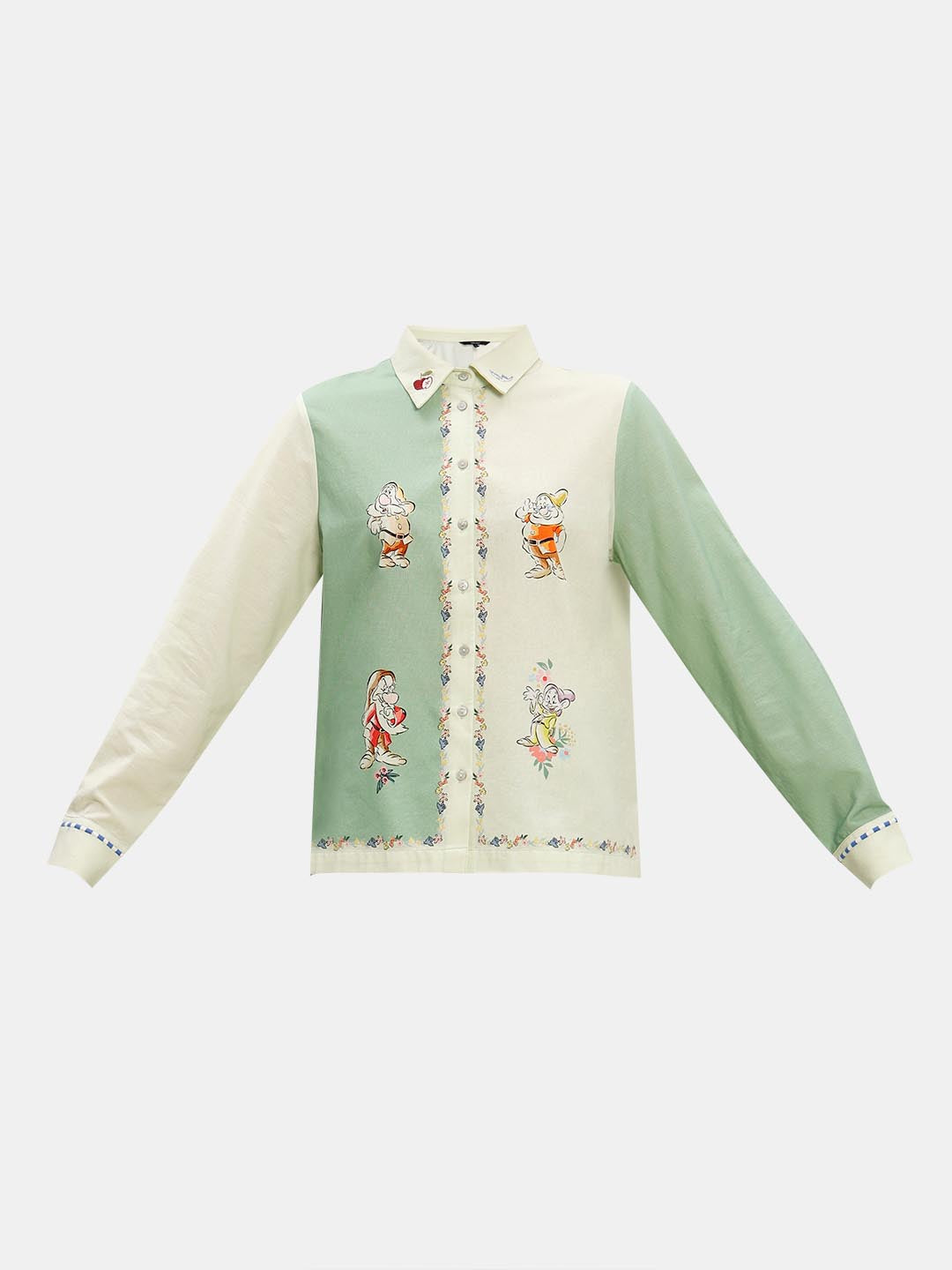 Vero Moda Green Printed Co-Ord Set Shirt