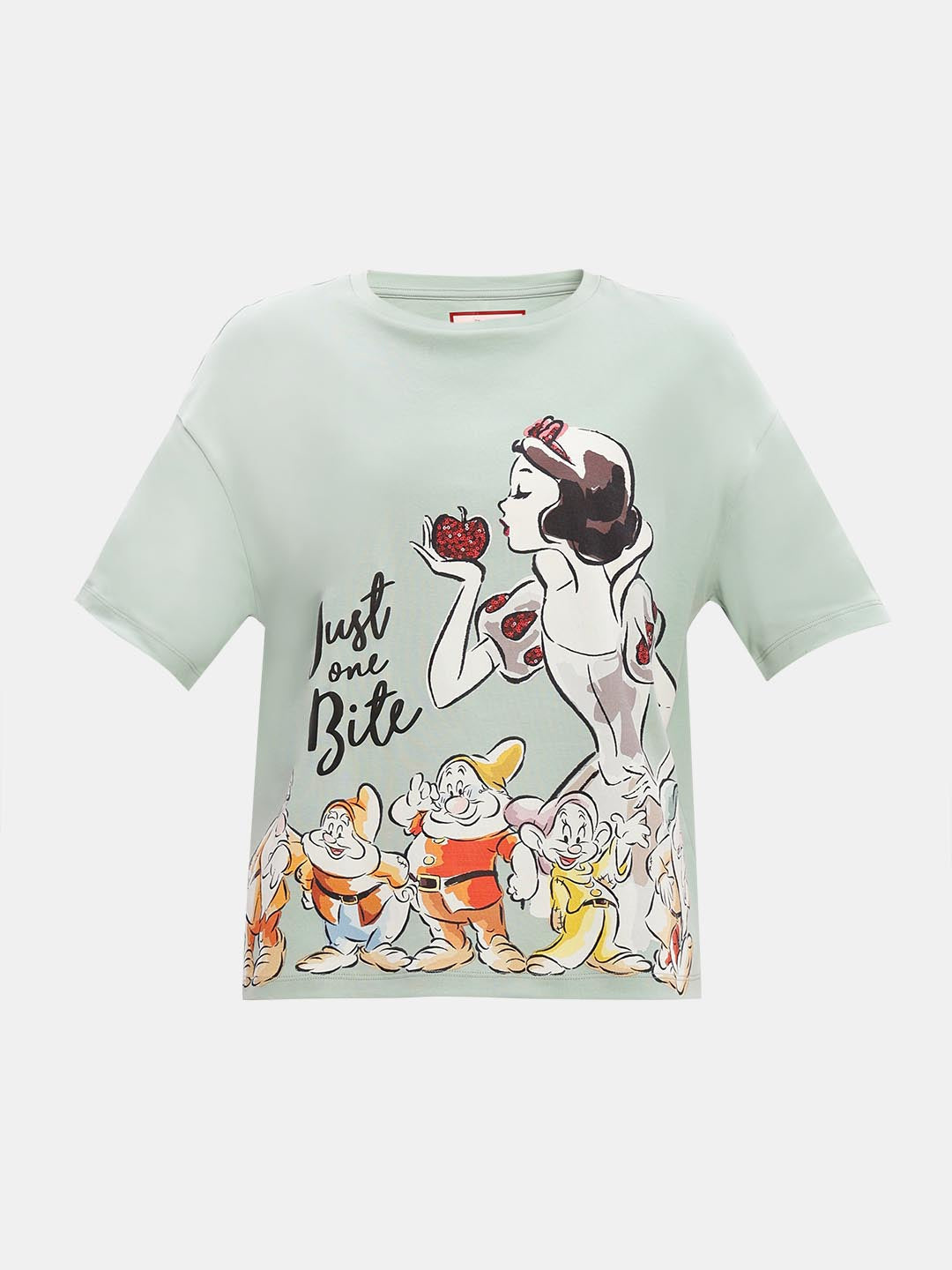 Vero Moda Green Printed Cotton T-Shirt