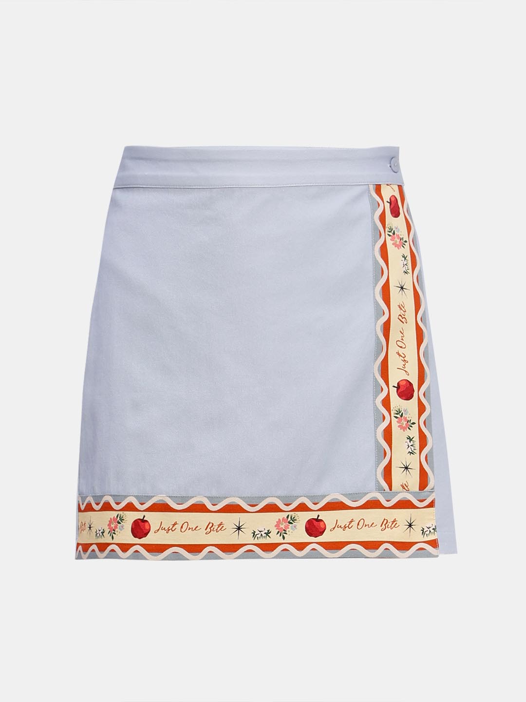 Vero Moda Blue Printed Cotton Co-Ord Set Wrap Skorts