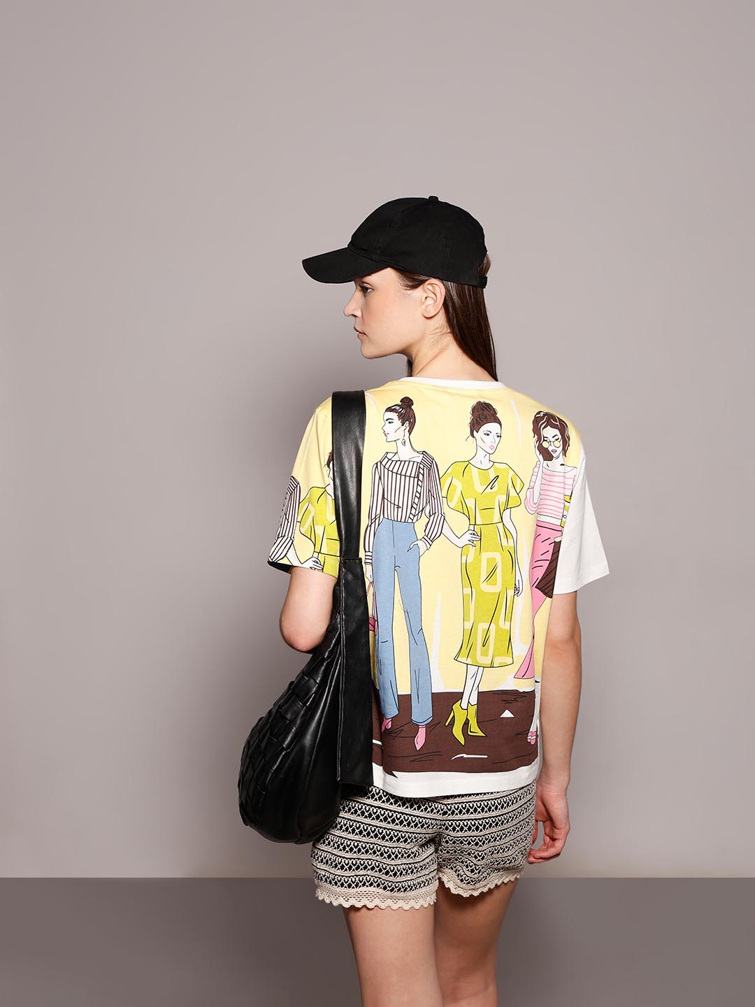 Vero Moda White Printed Cotton T-Shirt