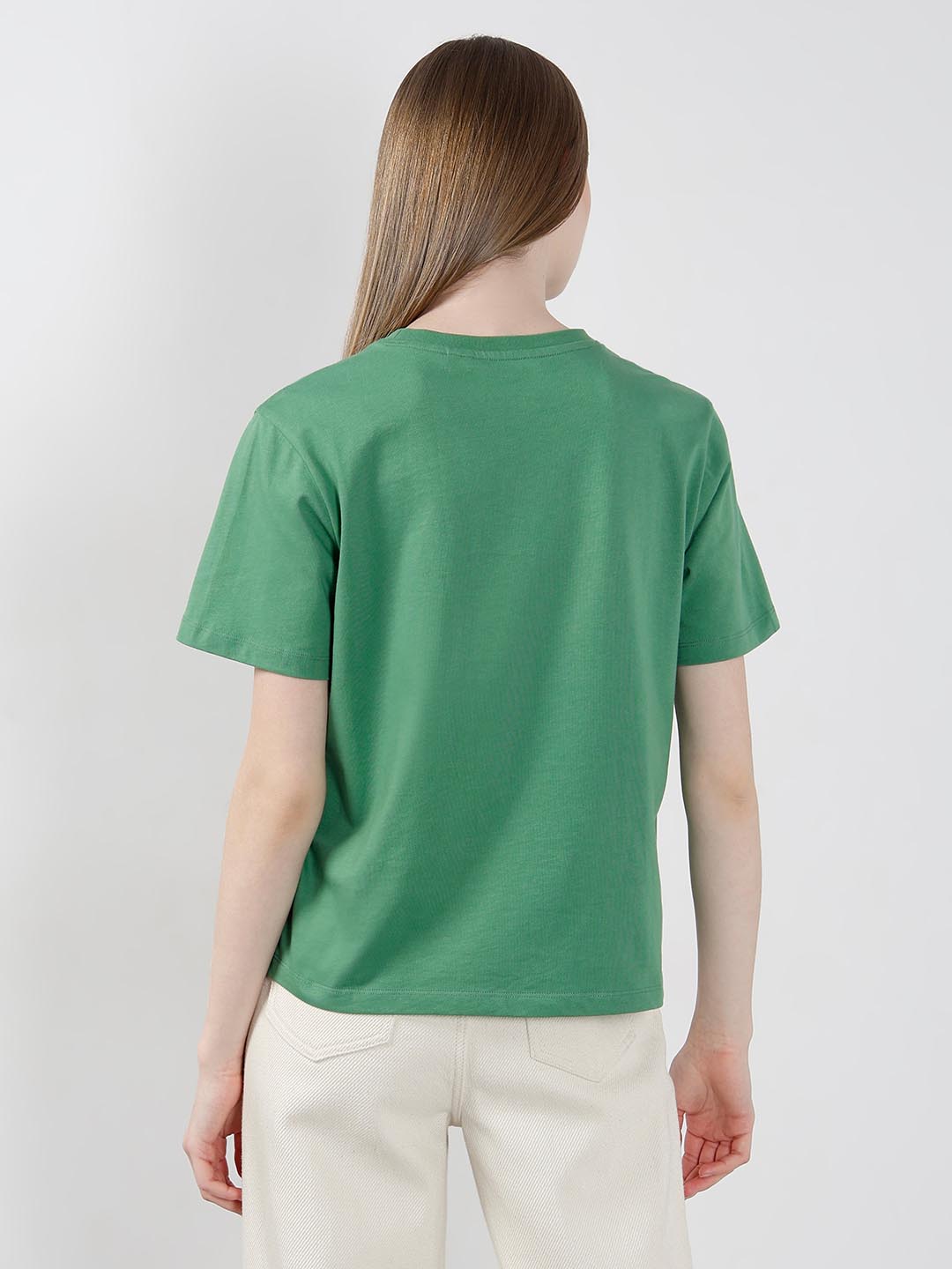 Vero Moda Green Printed T-Shirt