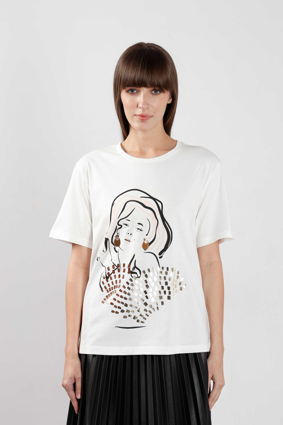 Vero Moda White Printed T-Shirt