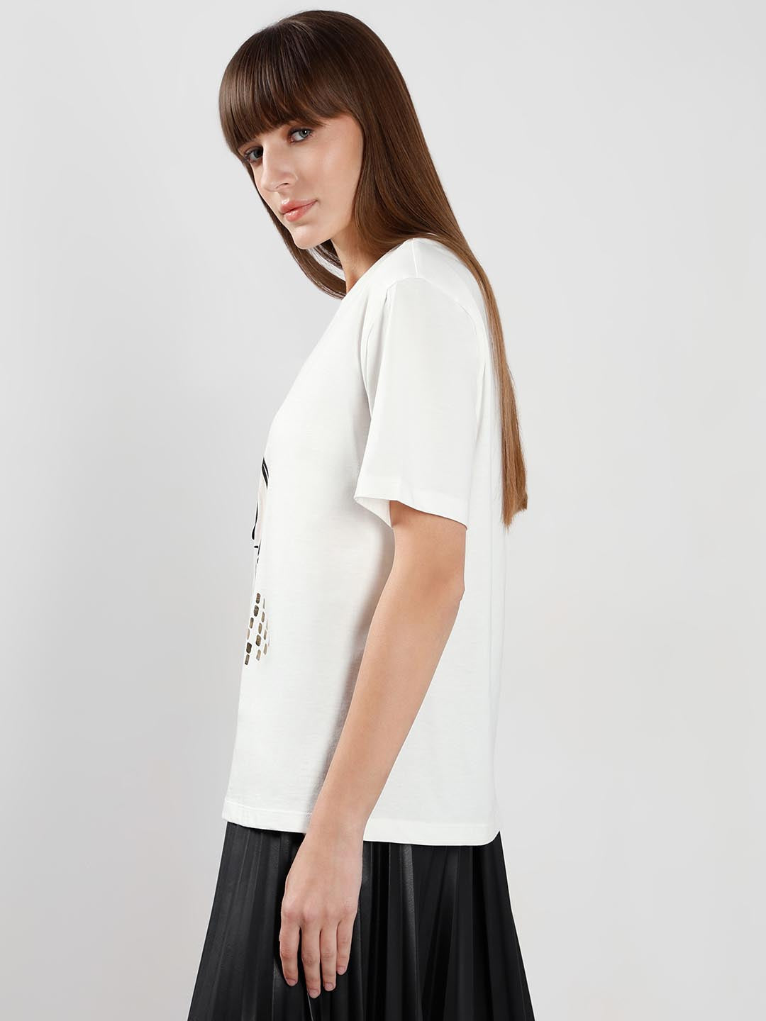 Vero Moda White Printed T-Shirt