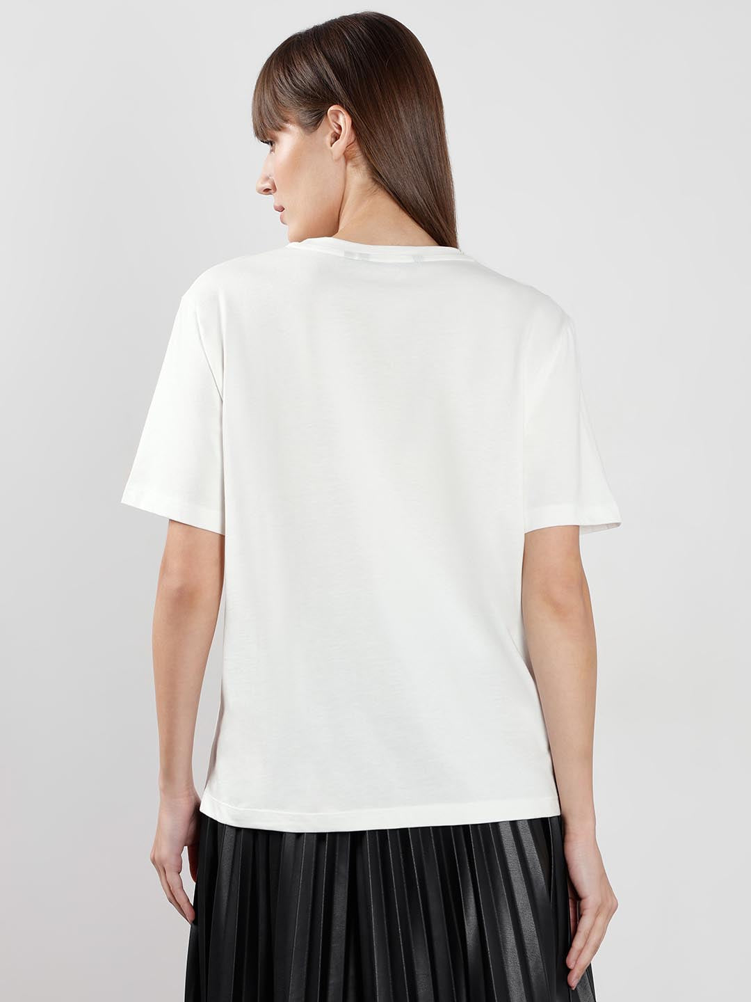 Vero Moda White Printed T-Shirt