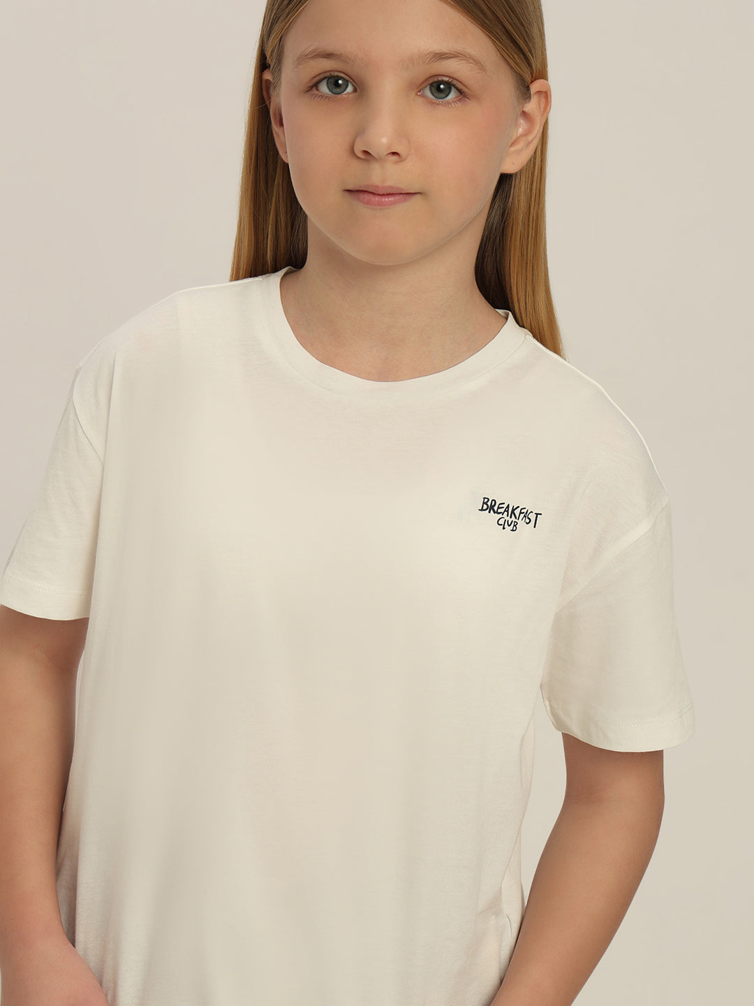 GIRL White Printed T-shirt