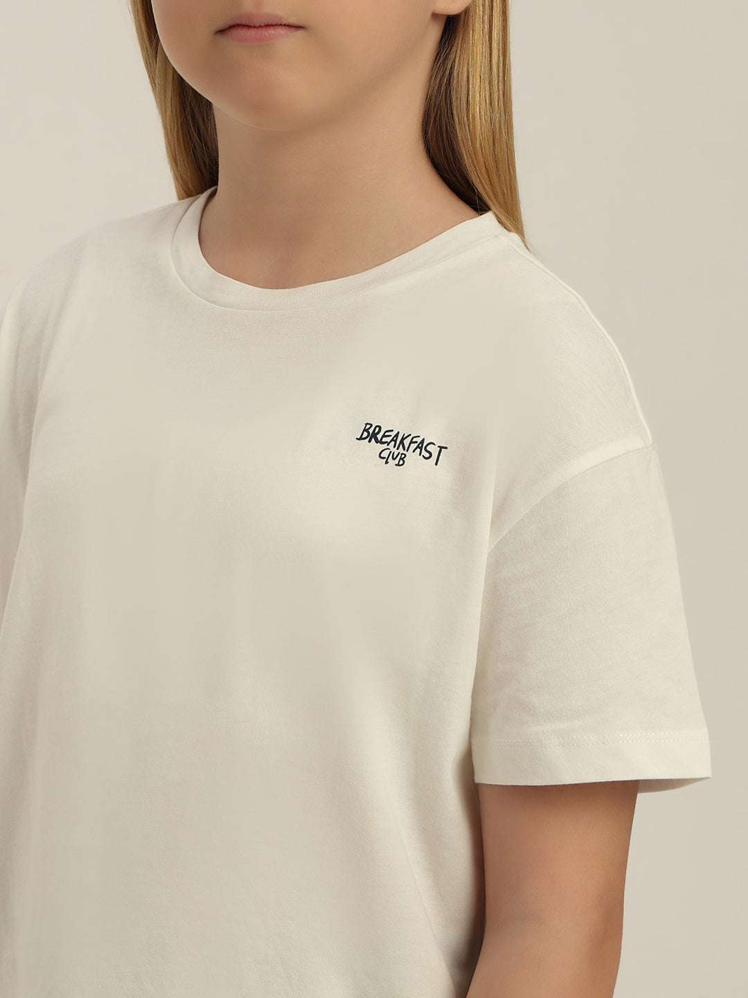 GIRL White Printed T-shirt