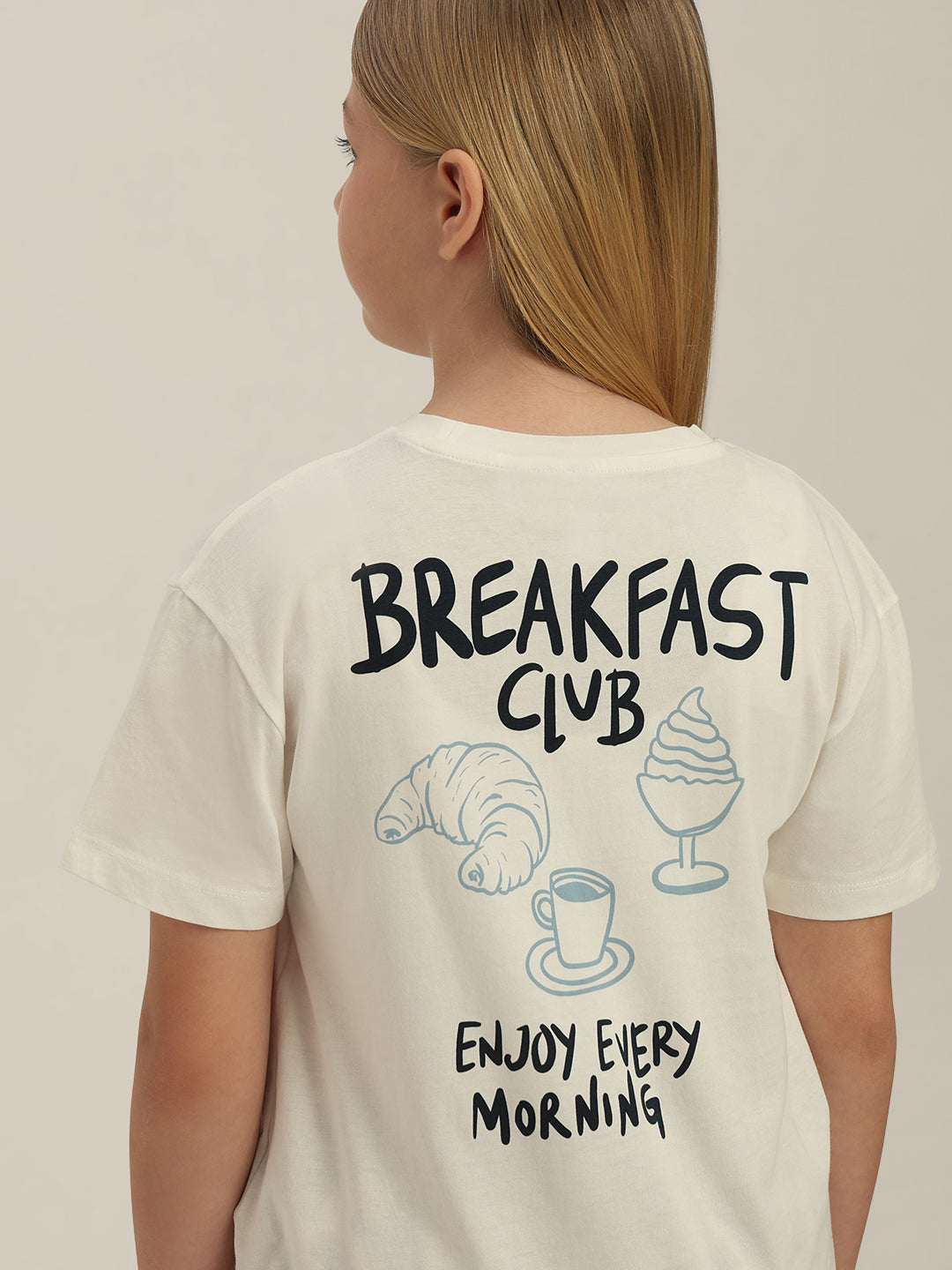 GIRL White Printed T-shirt