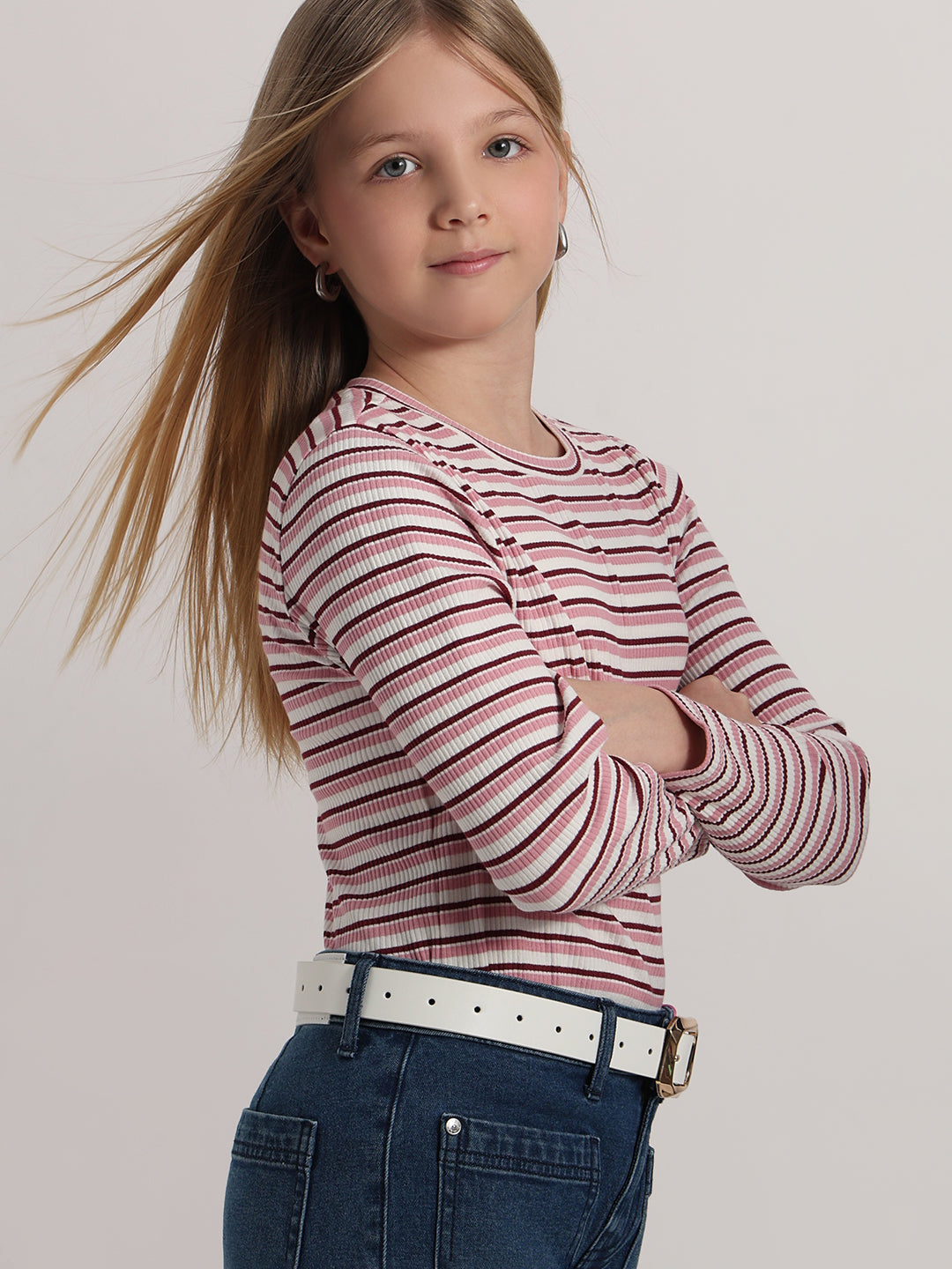 GIRL Striped Top