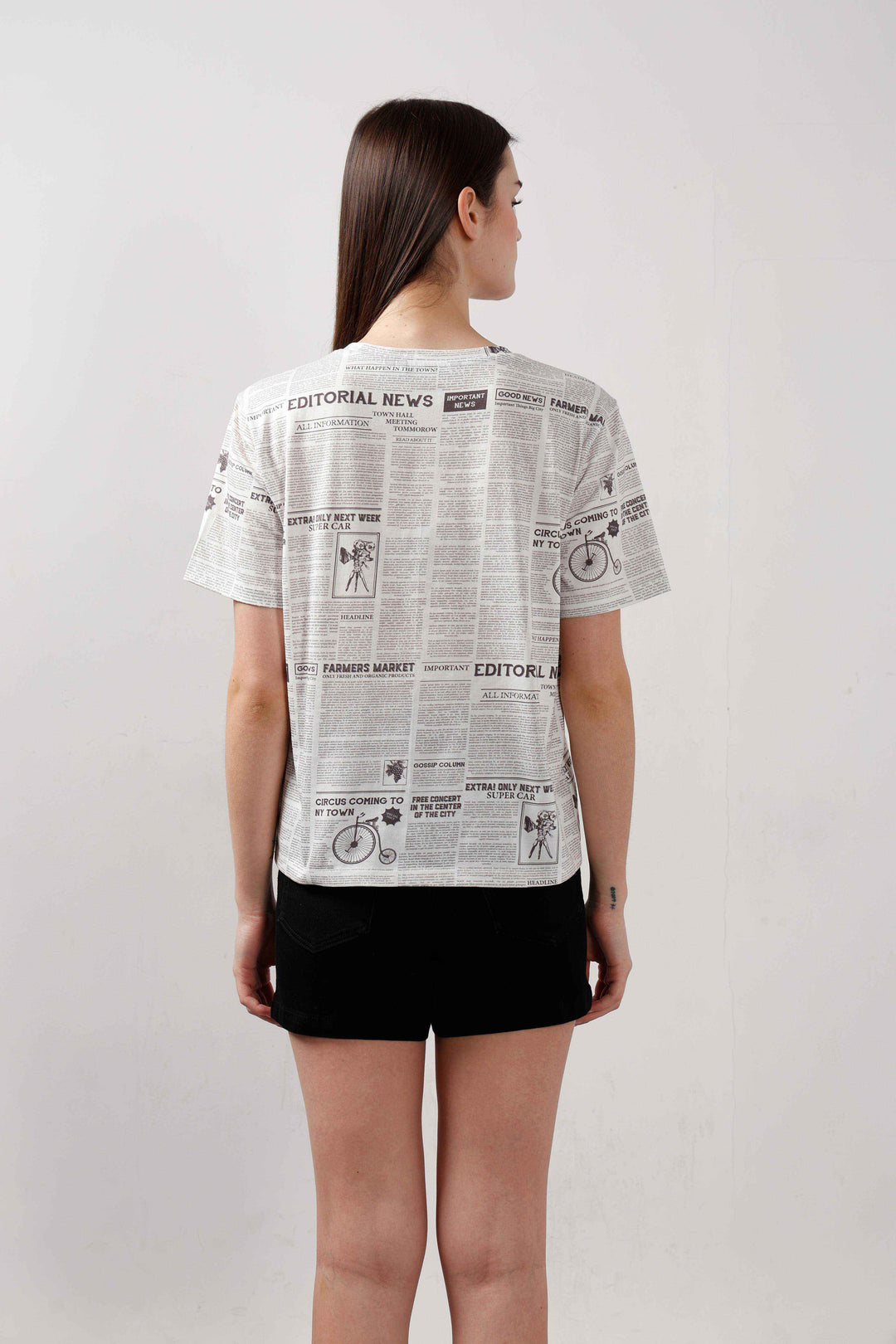 Vero Moda White Typographic Print T-Shirt