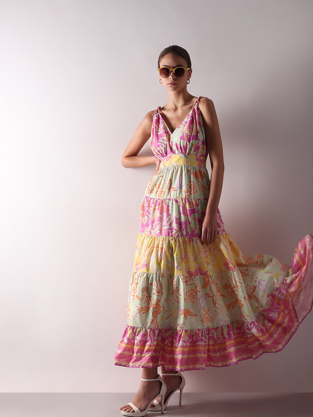 VERO MODA Purple Floral Print Dress