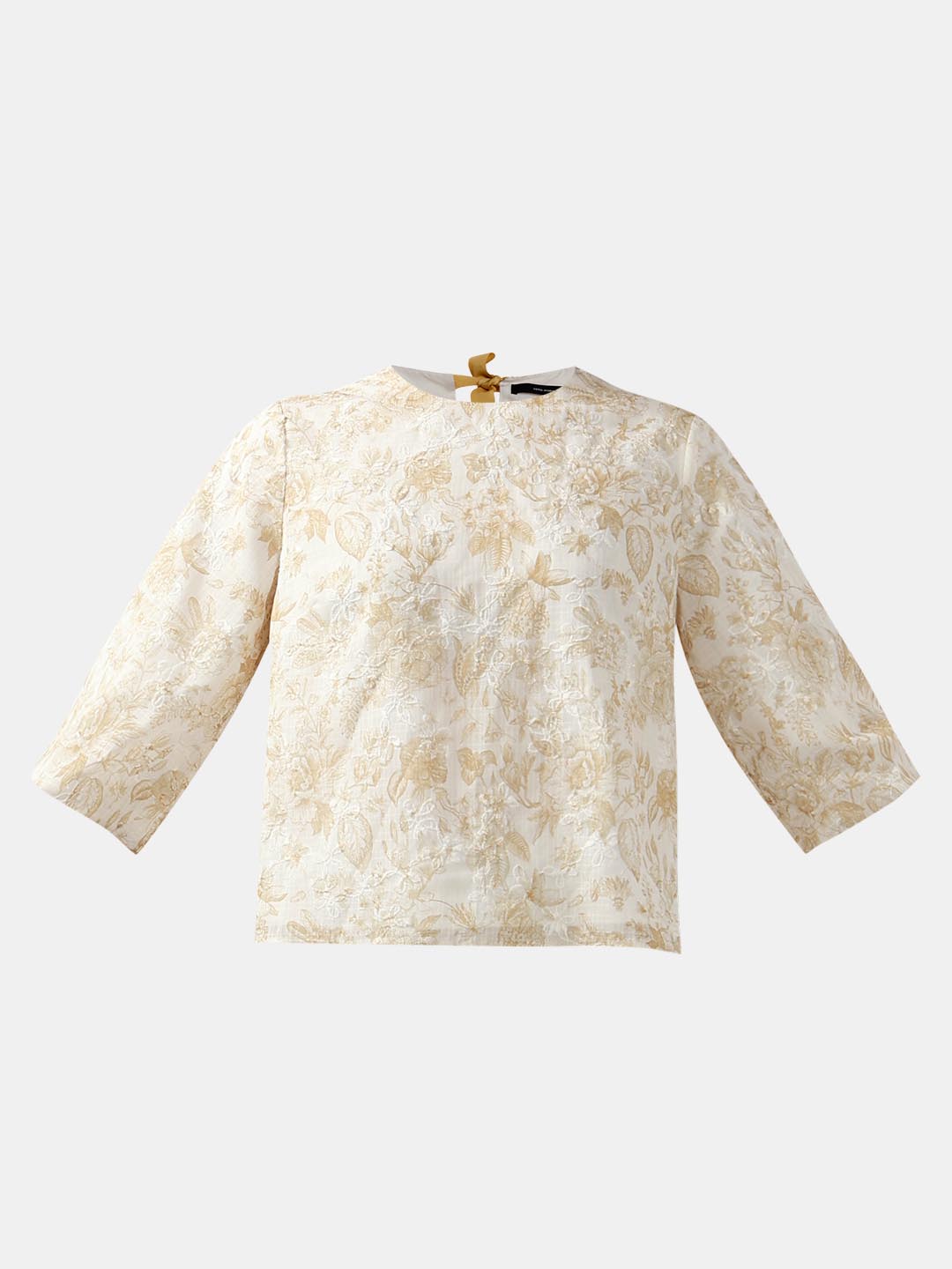Vero Moda Ecru Jacquard Printed Top