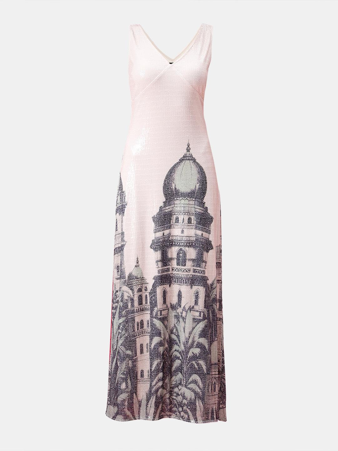 Vero Moda Marquee White Sequin Printed Dress