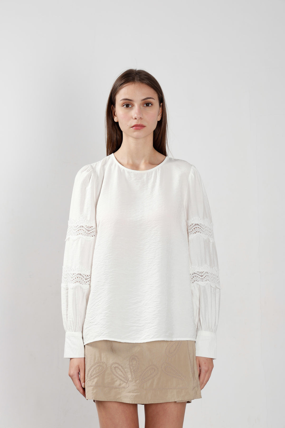 Vero Moda White Puff Sleeves Top