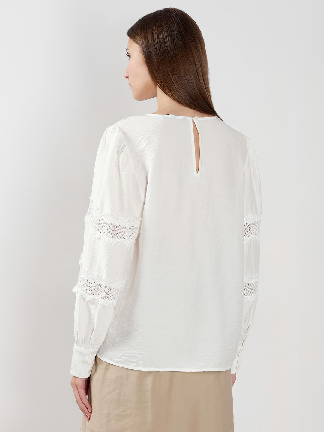 Vero Moda White Puff Sleeves Top