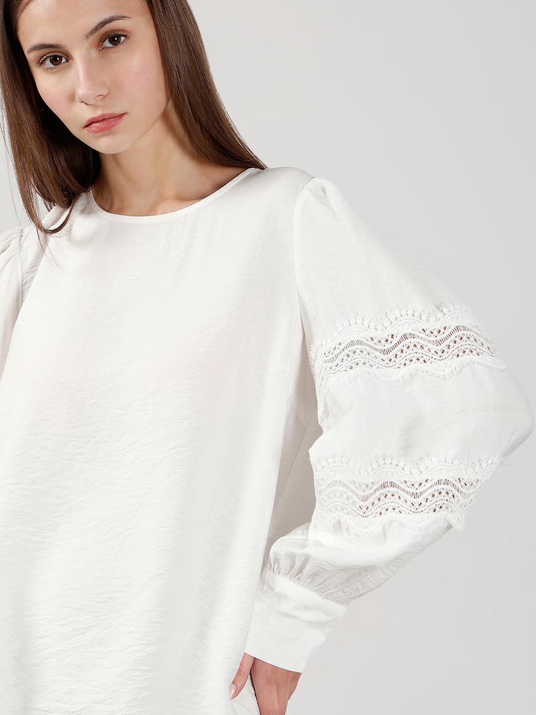 Vero Moda White Puff Sleeves Top