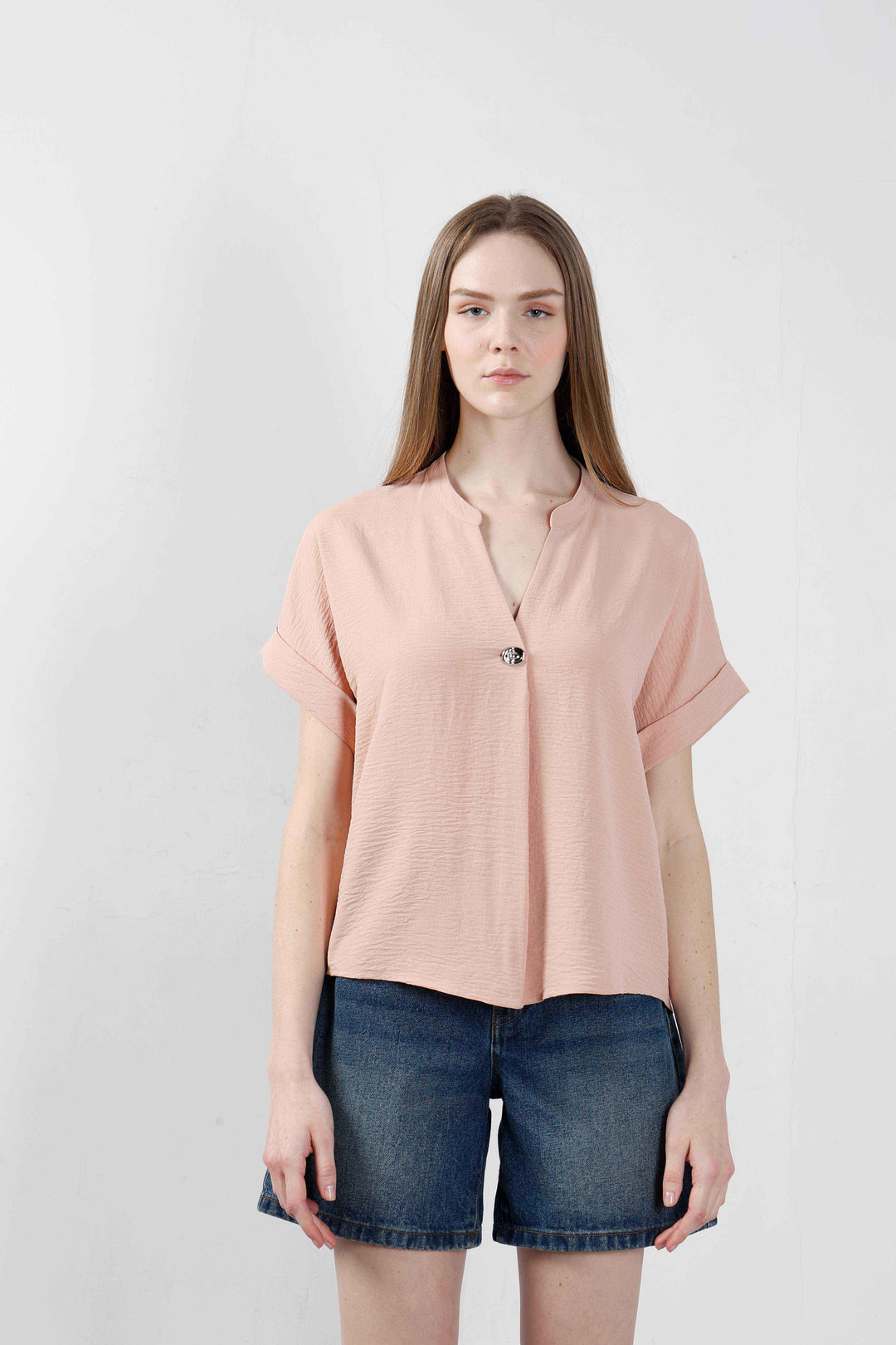 Vero Moda Pink Short Sleeves Top