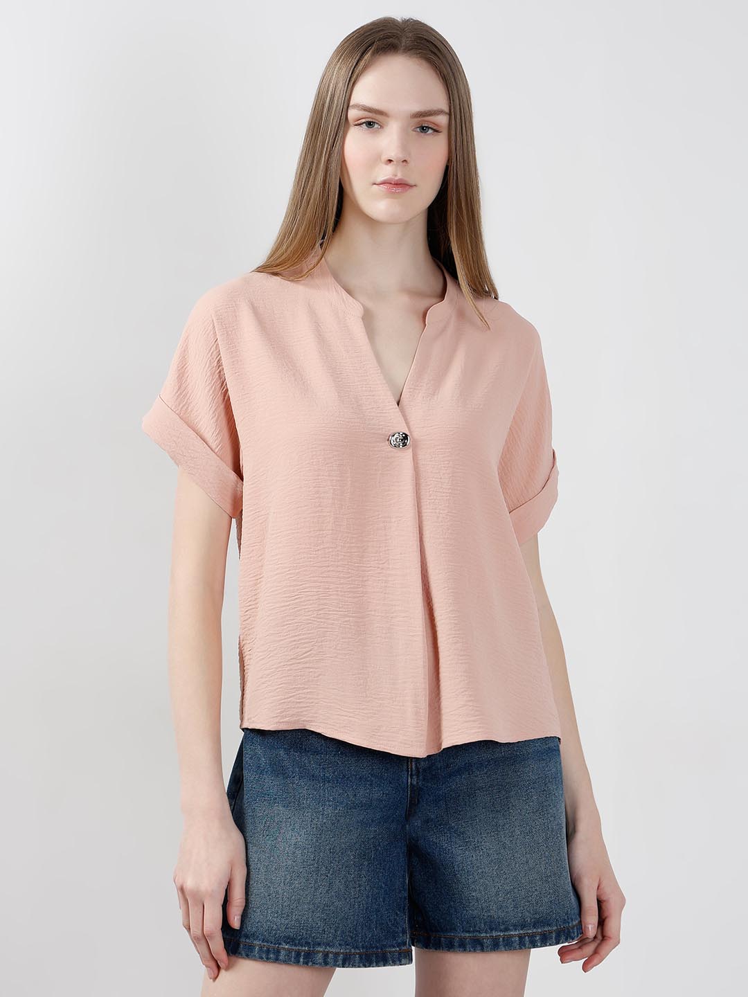 Vero Moda Pink Short Sleeves Top