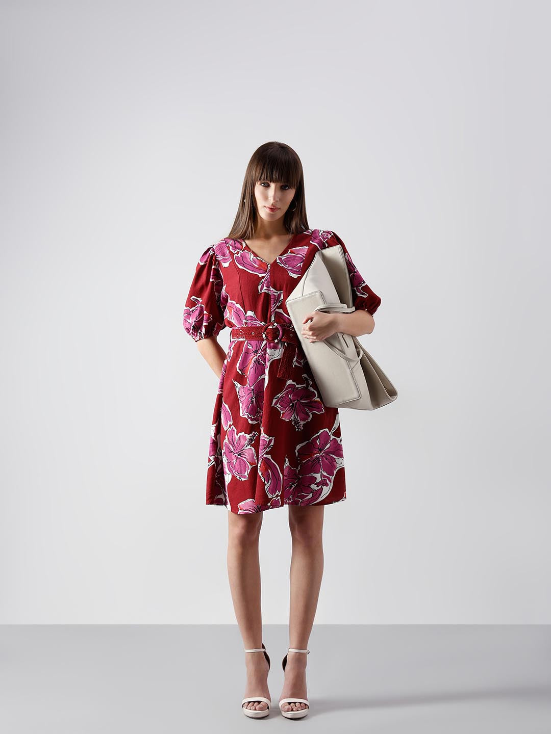 Vero Moda Red Printed Dress