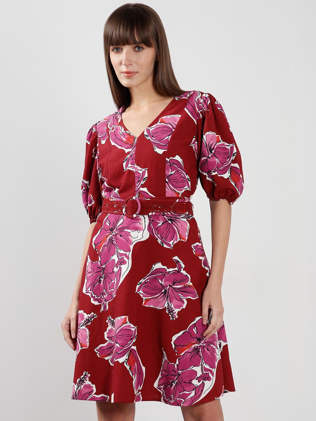 Vero Moda Red Printed Dress