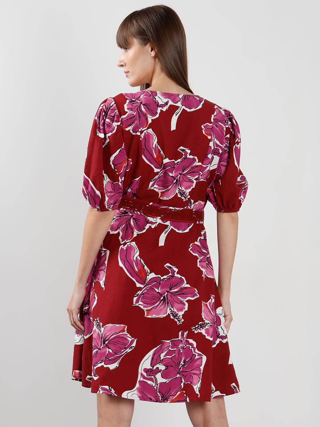 Vero Moda Red Printed Dress