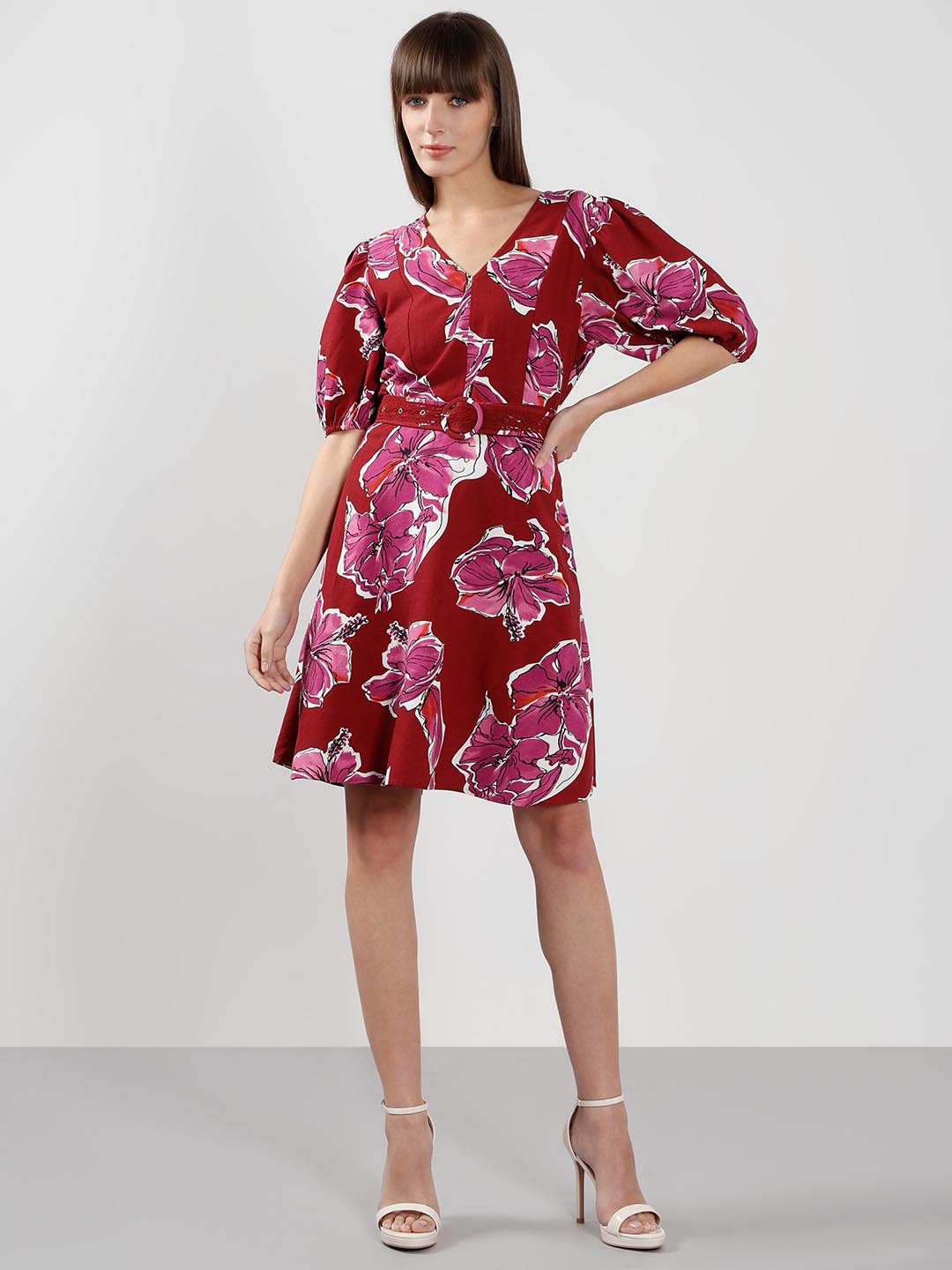 Vero Moda Red Printed Dress