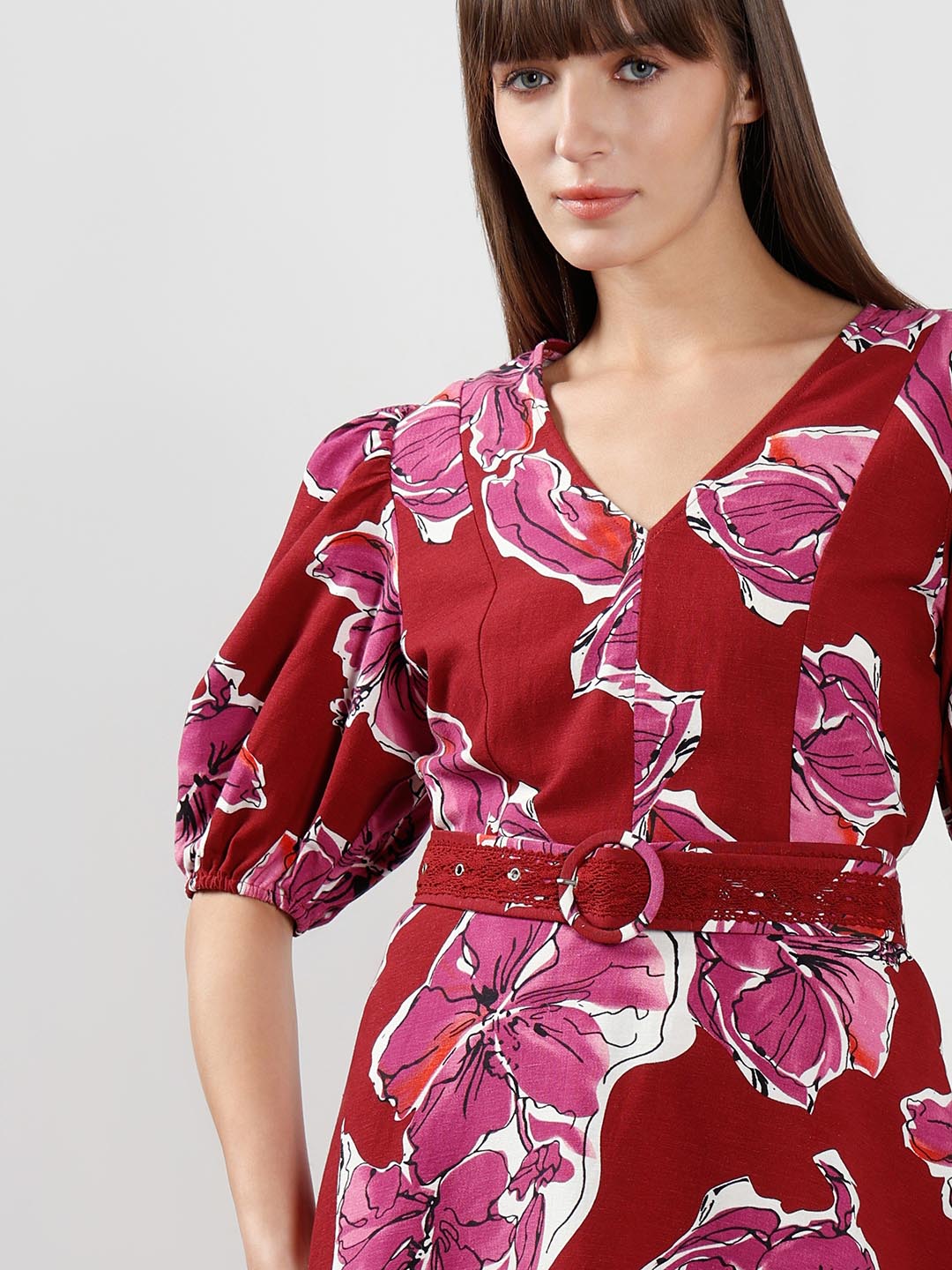 Vero Moda Red Printed Dress