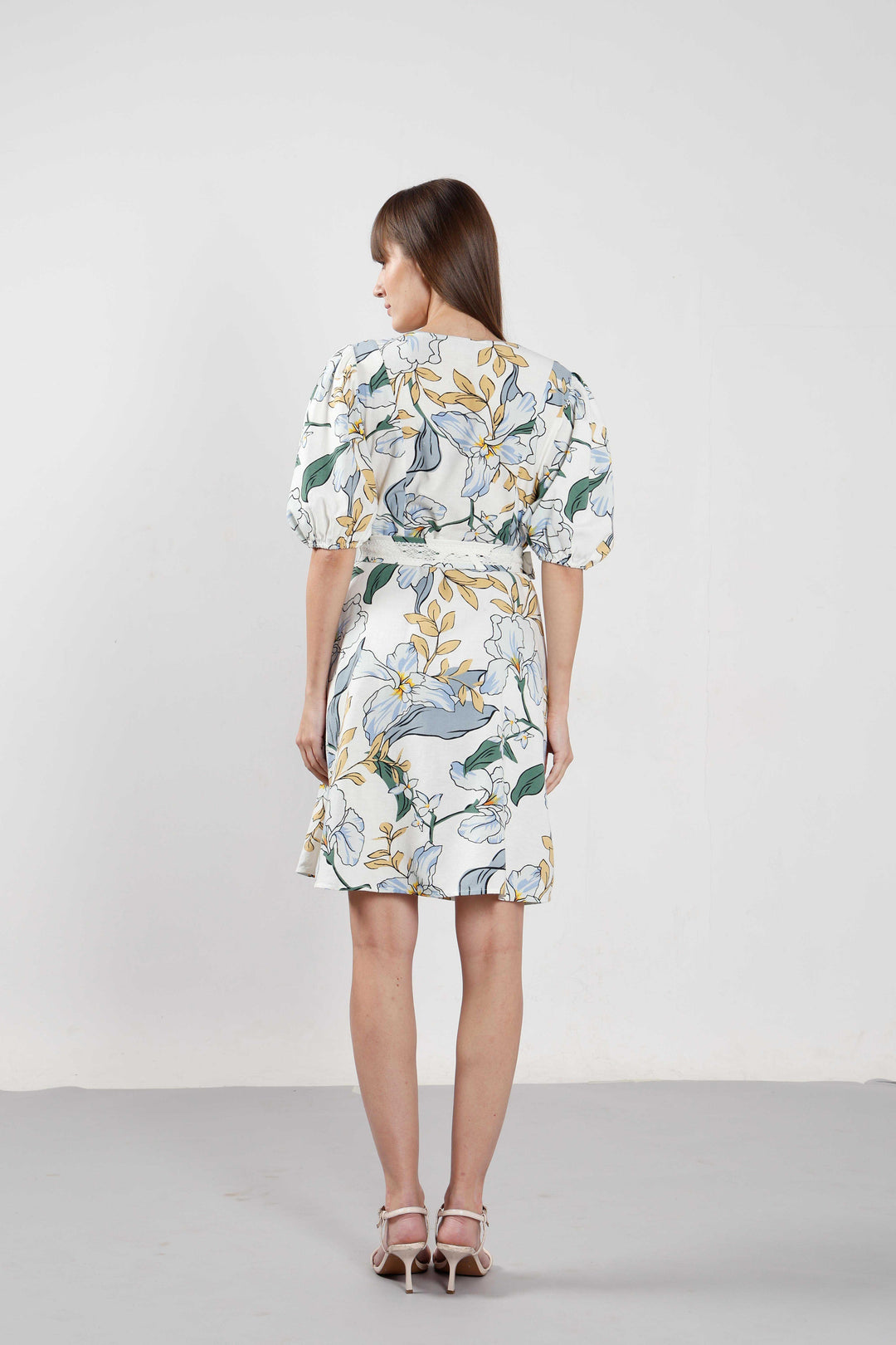 Vero Moda White Floral Printed Dress