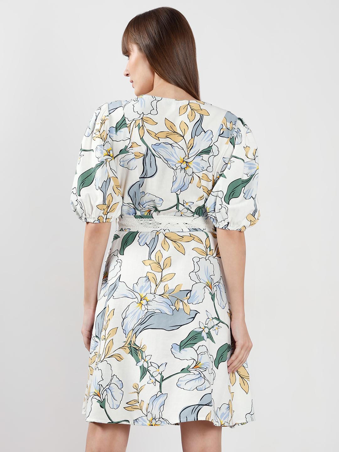 Vero Moda White Floral Printed Dress