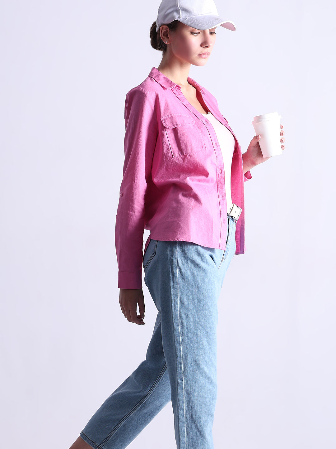 Pink Full Sleeves Shirt