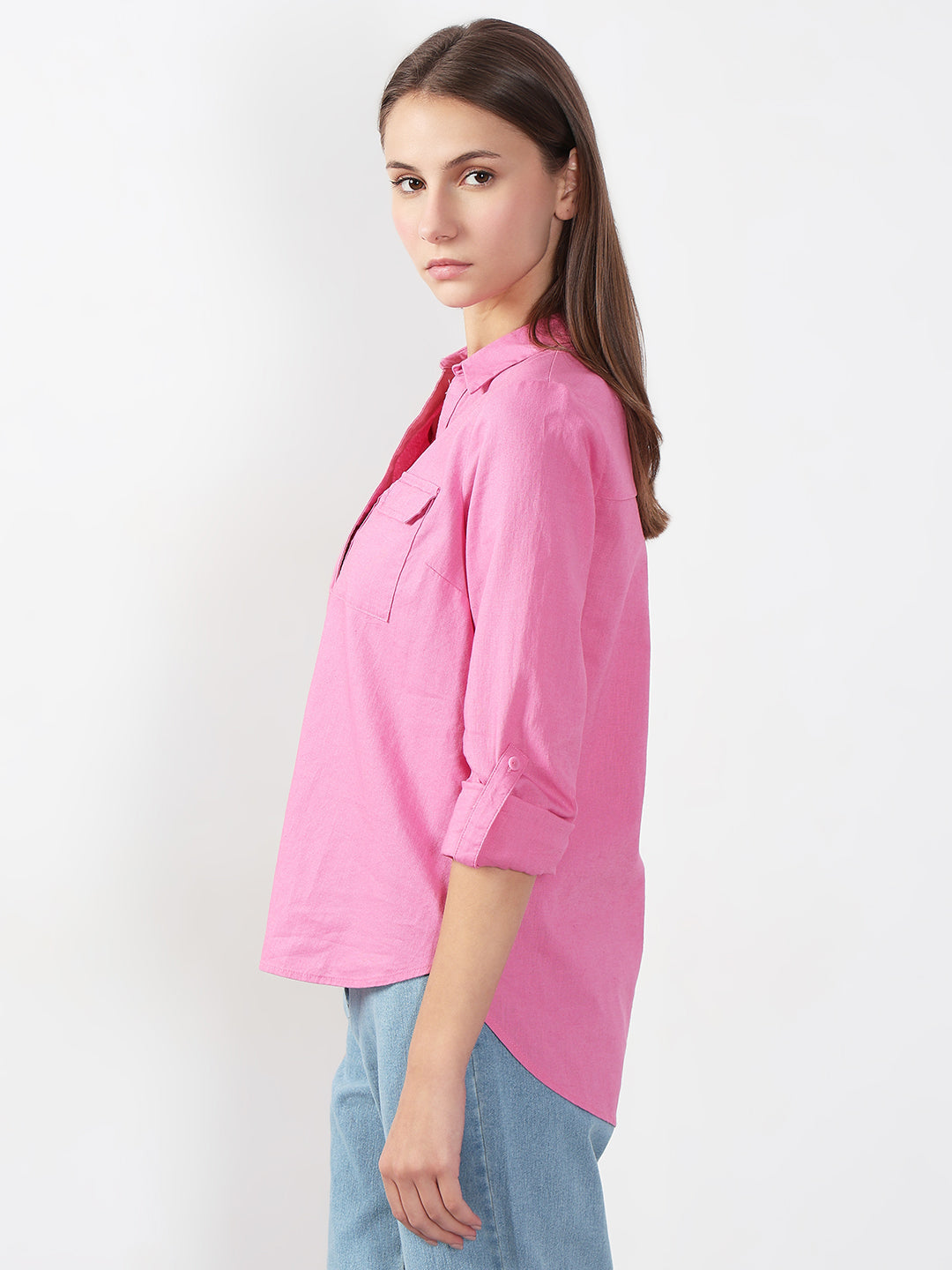 Pink Full Sleeves Shirt